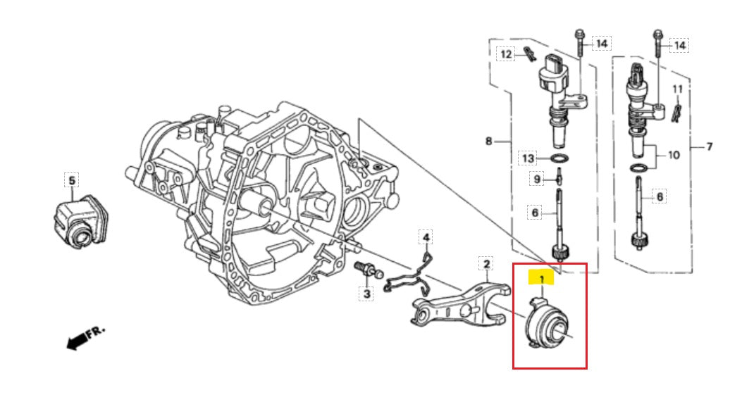 Rolamento De Embreagem KOYO para Civic Vti, Si, Prelude e Accord